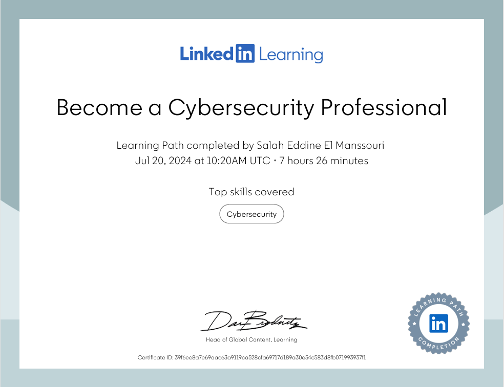 Become a Cybersecurity Professional