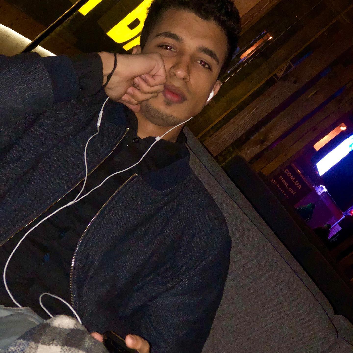 Salah enjoiying coffeeโ