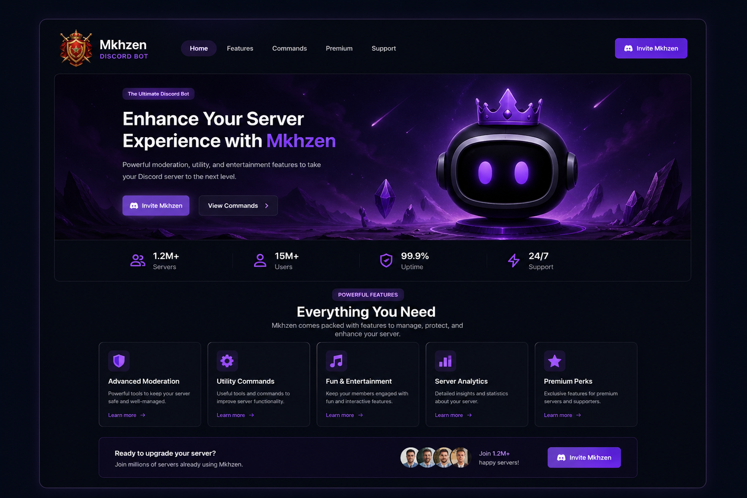 Mkhzen Discord Bot preview